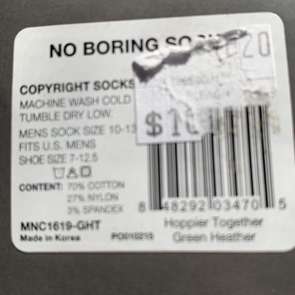 Men’s SockSmith Beer socks, fits shoe size 7-12.5, sock size 10-13 - Picture 3 of 3